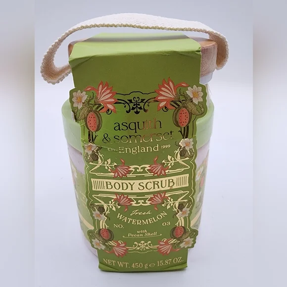 Asquith & Somerset Watermelon Body Scrub & Brush Gift Set NWOT - Picture 4 of 6